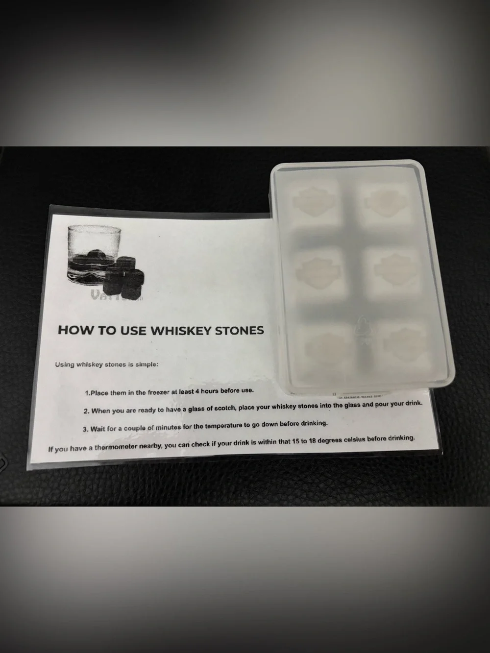 Harley-Davidson Silver Stainless Steel Whiskey Stones - Set of 6
